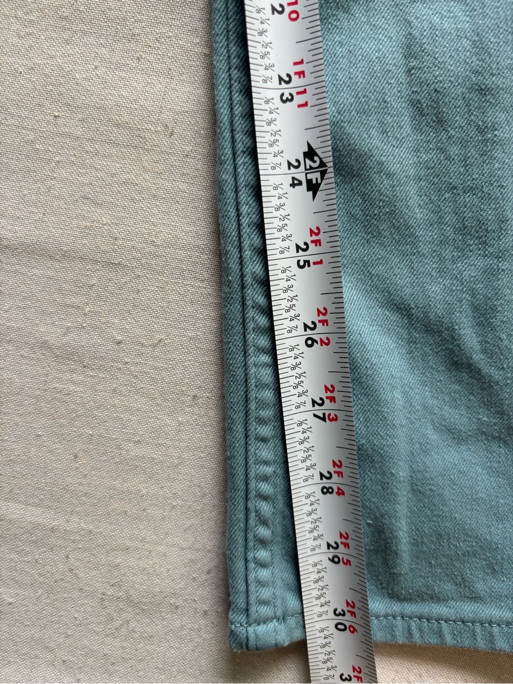 ba&sh Blue Mid Rise Straight Leg Jeans Size 6 | Parisian Casual - Picture 14 of 15